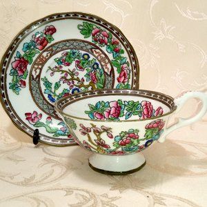 'INDIAN TREE' CUP & SAUCER - COALPORT